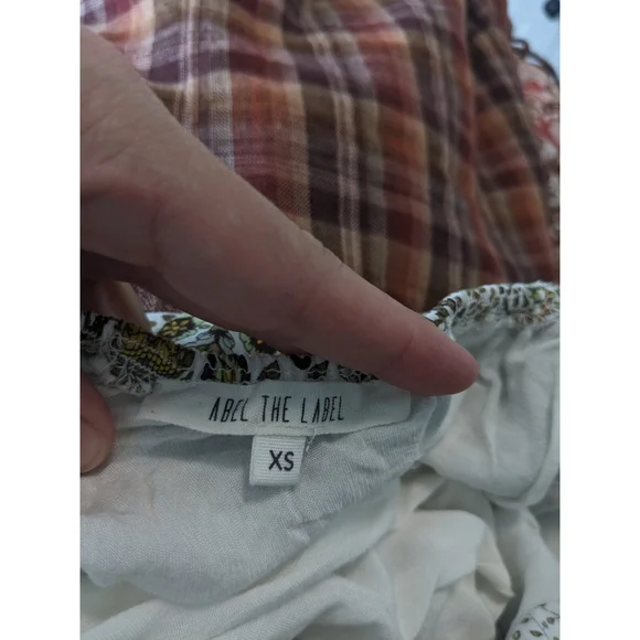 Abel The Label Dress Womens XS Yellow Jaase Halter Ditsy Floral Mini Boho Floral - Picture 6 of 11